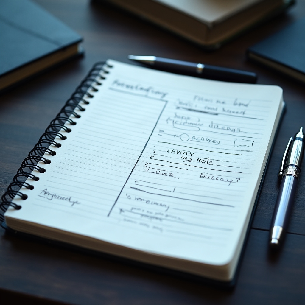 Šablóna zápiskov Cornell metódy